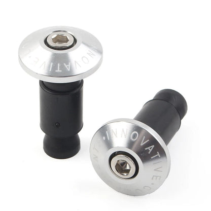 Motorcycle CNC 7/8'' Handle Bar End Cap Grips Cap Plugs Dirt bike Silver US