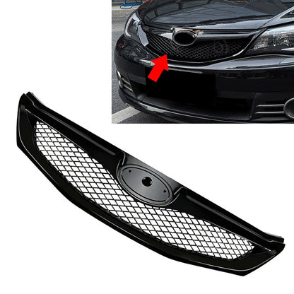 Front Bumper Upper Hood Kidney Grille For Subaru Impreza 10th WRX STI 2008-2011