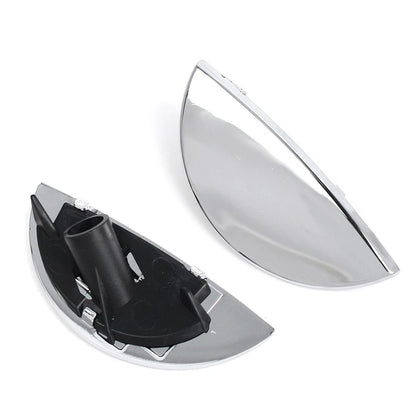 2pcs Chrome Headlight Washer Nozzle Cover For BMW Mini Cooper R50 R52 R53 01-06