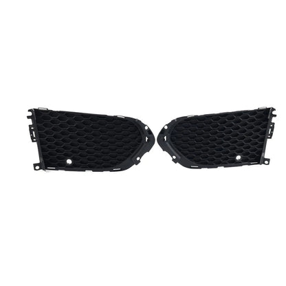 Closed Mesh Front Bumper Fog Light Lamp Grill With PDC For Jaguar F-Pace 2016-20