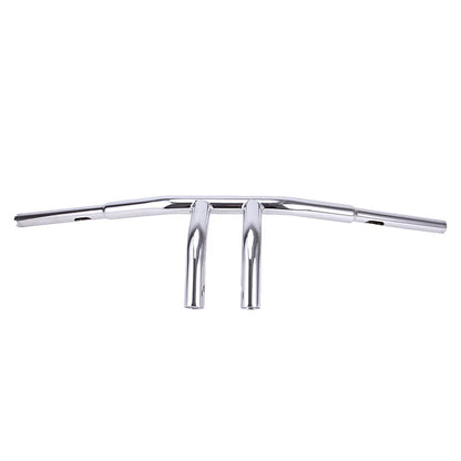 Chrome 8" Rise Drag Fat T-Bar 1-1/4" Handlebar For Harley Dyna Wide Glide Custom