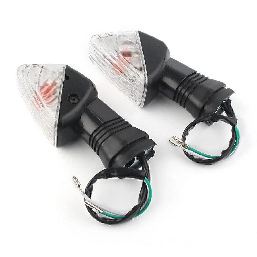 Turn Signal Indicator Lights Clear Fit Kawasaki Ninja ZX-6R ZX-10R Z750 Z1000