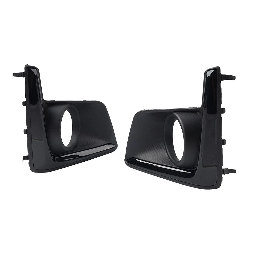 2pcs Front Bumper Fog Light Bezel Cover Black For Subaru Crosstrek 2016-2017