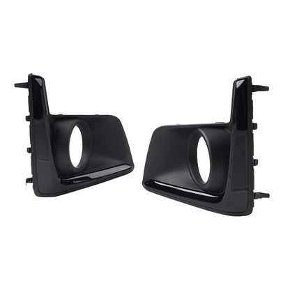 2pcs Front Bumper Fog Light Bezel Cover Black For Subaru Crosstrek 2016-2017