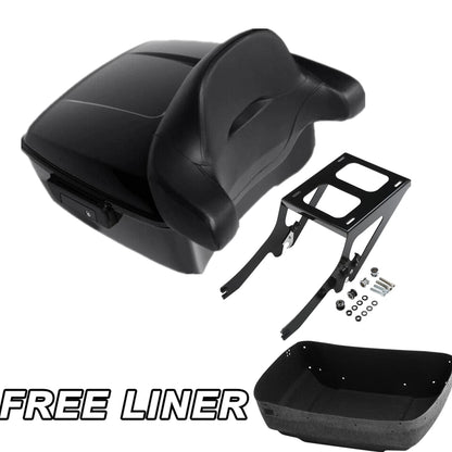 Black King Trunk Pad Mount Rack For Harley Deluxe Heritage Classic 2018-Up 2019