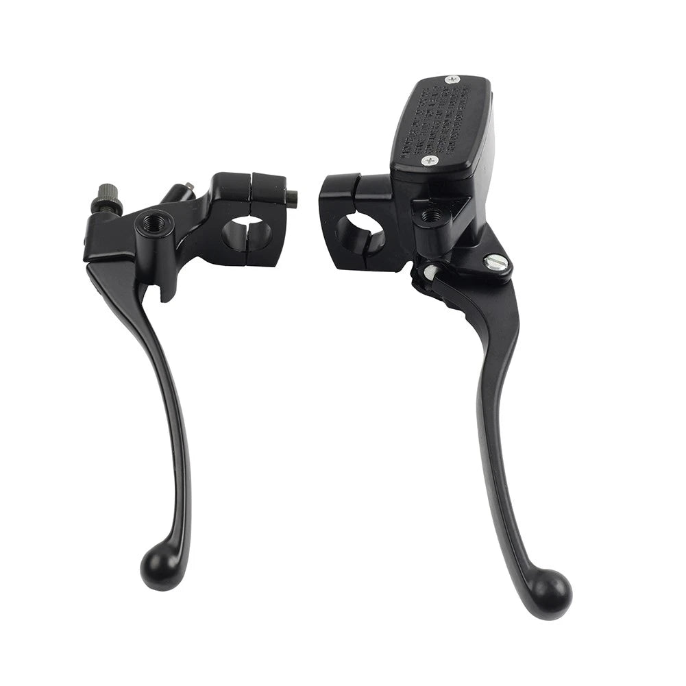 1'' 25mm Left Clutch Lever Right Hydraulic Brake Master Cylinder Lever Black