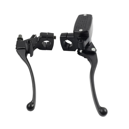 1'' 25mm Left Clutch Lever Right Hydraulic Brake Master Cylinder Lever Black