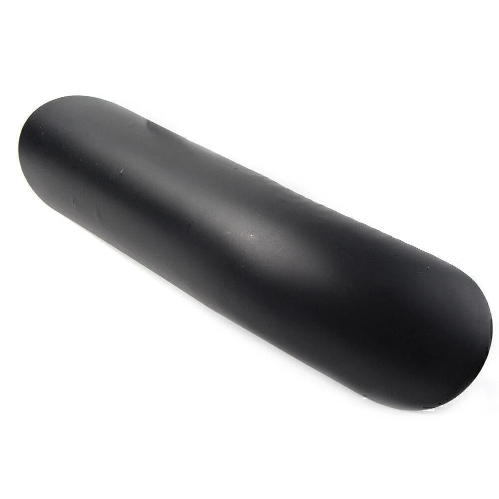 Curved Black Exhaust Muffler Pipe Heat Shield Cover Steel Heel Guard For Harley