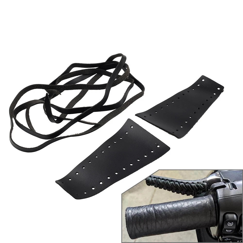 Black Motorcycle Brake Clutch Levers Cover Protector Leather Cover For Harley
