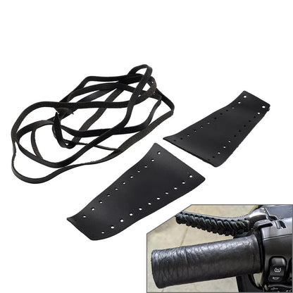 Black Motorcycle Brake Clutch Levers Cover Protector Leather Cover For Harley