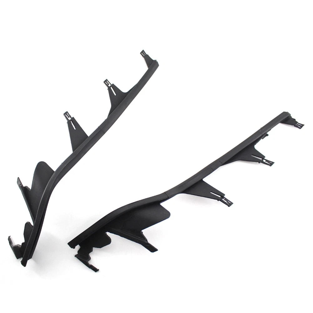 Pair Car Upper Headlight Lamp Cover Strip Trim For BMW 3 Series E46 4 Door 98-01