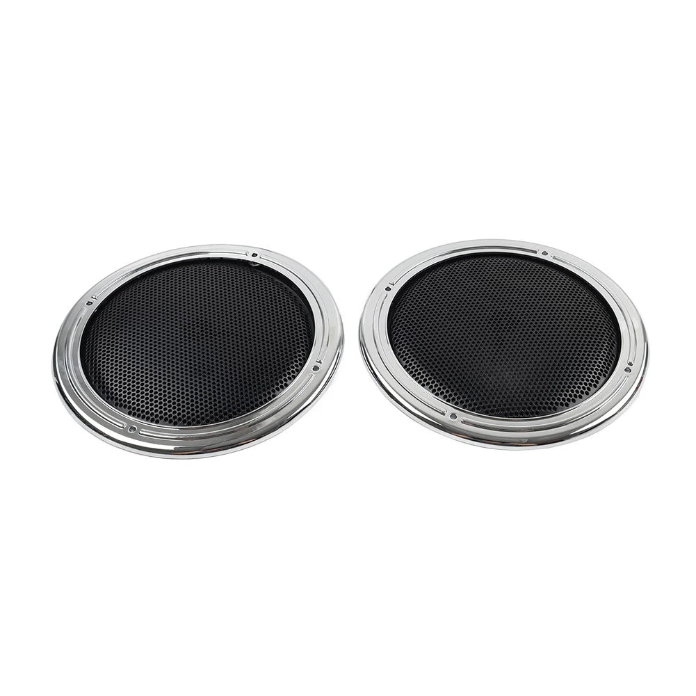 Motorcycle Rear Tour Pack Speaker Pod Grilles For Harley Road Tri Glide FLTRU