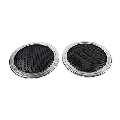 Motorcycle Rear Tour Pack Speaker Pod Grilles For Harley Road Tri Glide FLTRU