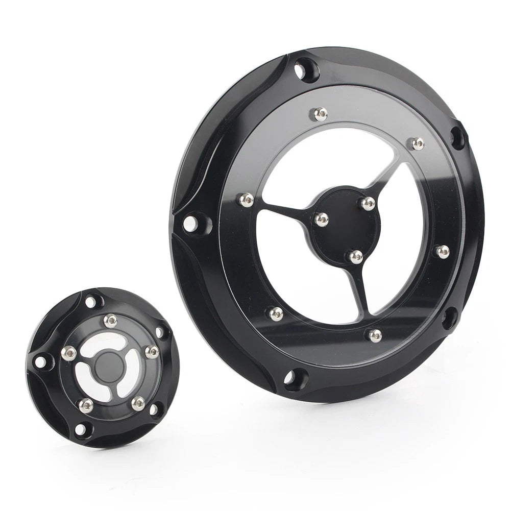 Black Derby Timing Timer Cover For Harley Road King Electra Glide Softail US