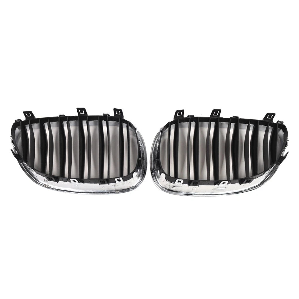 Front Bumper Hood Kidney Grille For BMW 5-Series E60 Sedan E61 Touring 2003-2010