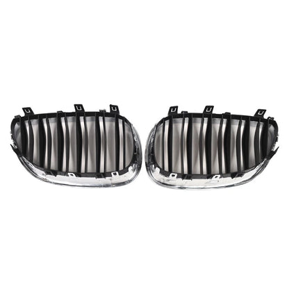 Front Bumper Hood Kidney Grille For BMW 5-Series E60 Sedan E61 Touring 2003-2010