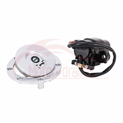 Ignition Switch Fuel Gas Cap Seat Lock Key Set For Honda CBR600F4/F4i 2001-2006