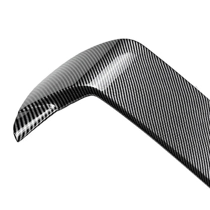 Rear Trunk Spoiler Lip Roof Wing For VW Polo MK5 6R 6C 09-17 Carbon Fiber Black