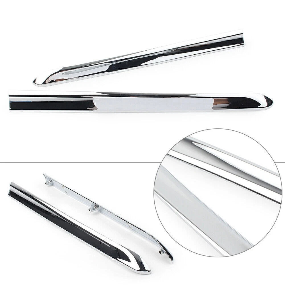 2x Chrome Left & Right Saddlebag Moulding For Honda Goldwing GL1800 2001-2011 02