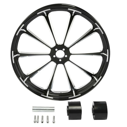 18'' Front Wheel Rim & Dual Disc Hub Fit For Harley Touring Road Glide 1997-2021
