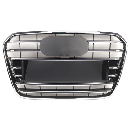 1 Piece Front Radiator Grill Upper Grille For Audi A6 C7 S6 2012-2015 Chrome