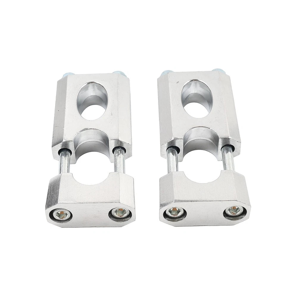 22mm 7/8'' Motor HandleBar Mount Clamp Risers For 50-125cc Dirt Pit Bike Silver