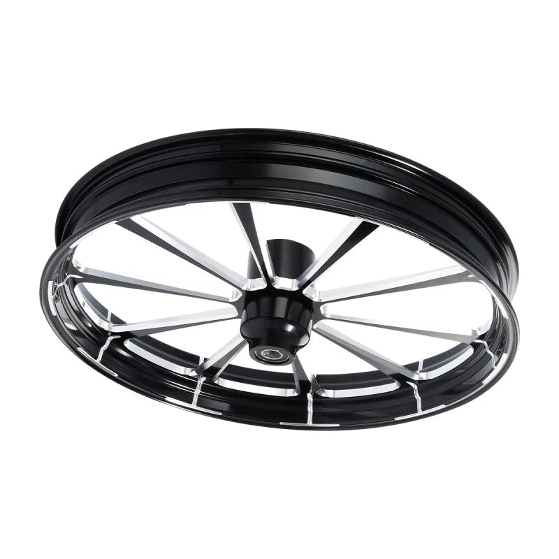 30" Front Wheel Rim Hub Single Disc Painted Fender For Harley Touring 08-Up ABS