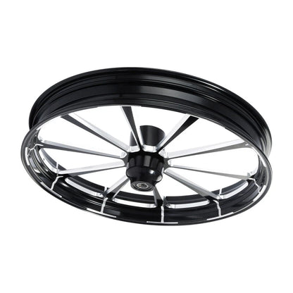 30" Front Wheel Rim Hub Single Disc Painted Fender For Harley Touring 08-Up ABS