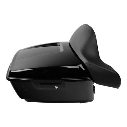 King Trunk Backrest Pad Mount Rack Plate Fit Fit For Harley Touring 2014-2025 24