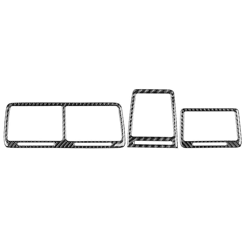 3x Carbon Look Interior Air Vent Outlet Cover Trim For Dodge Challenger 08-14 US