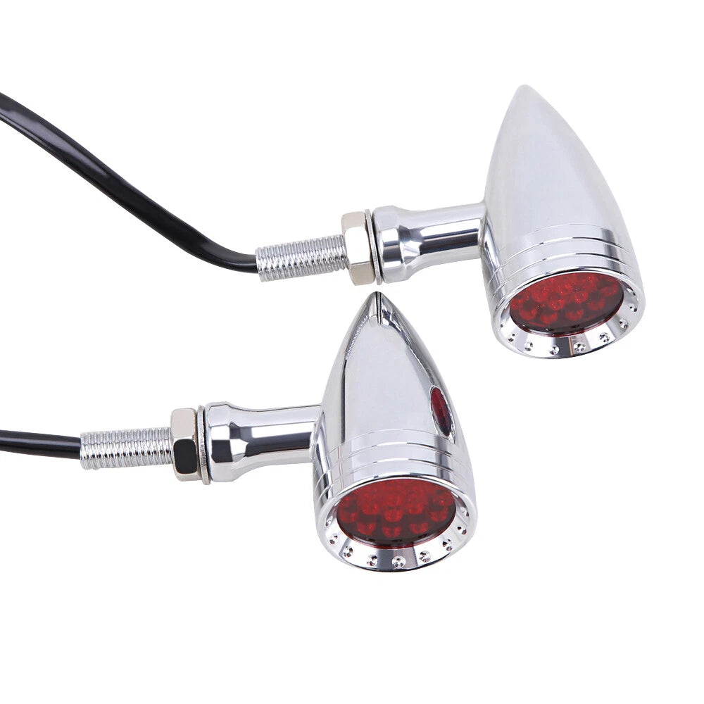 Motorcycle Bullet LED Blinker Turn Signal Lights For Harley Sportster 1200 Dyna
