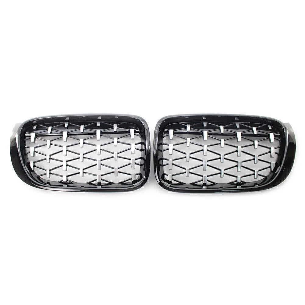 Fit BMW X3 F25 /X4 F26 2014-2017 Diamond Meteor Latest Style Front Kidney Grille