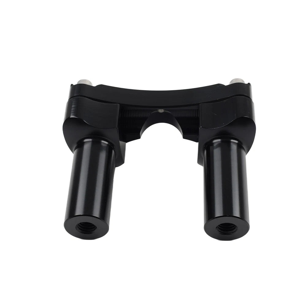 3.5" Straight Handlebar Riser & Top Clamp Black Fit Harley Dyna Tour Road Glide