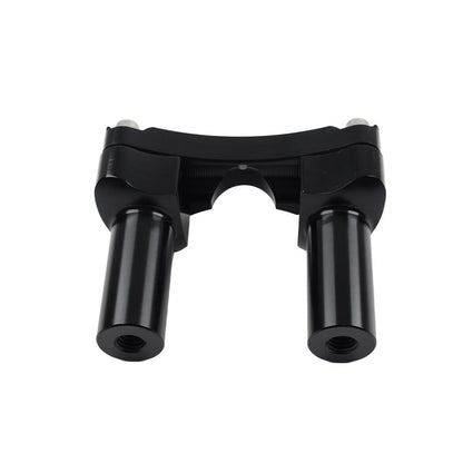 3.5" Straight Handlebar Riser & Top Clamp Black Fit Harley Dyna Tour Road Glide