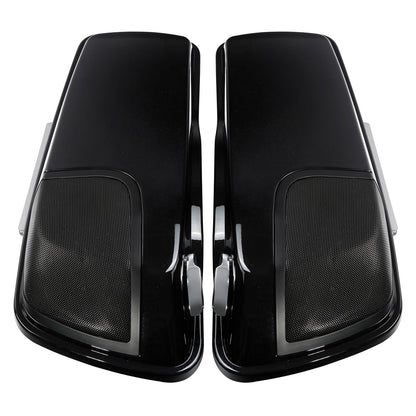 Hard Saddlebags Speaker Lid For Harley Electra Glide14+Candy Cobalt/Indigo Ink