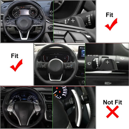 Steering Wheel Paddle Shifter For Nissan Altima Rogue X-Trail Pathfinder Silver