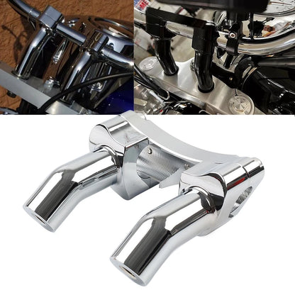 3.5" Handlebar Riser & Top Clamp Fit Harley Fat Boy Heritage Softail FXST FLSTN