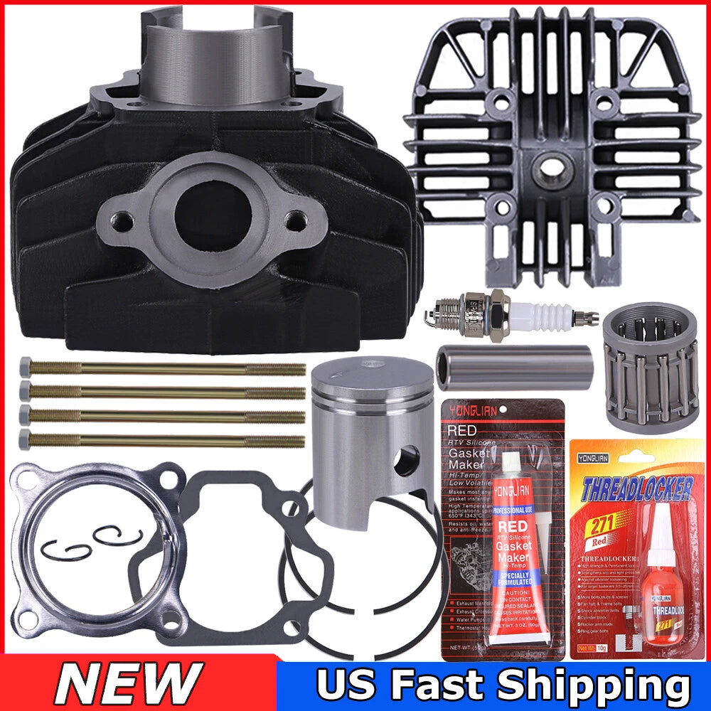 For 1983-2006 Yamaha PW80 PW 80 Cylinder Gasket Piston Ring Top End Rebuild Kit