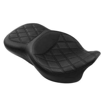 Black Driver Passenger Seat Fit For Harley Touring Road Glide King 2009-2023 10