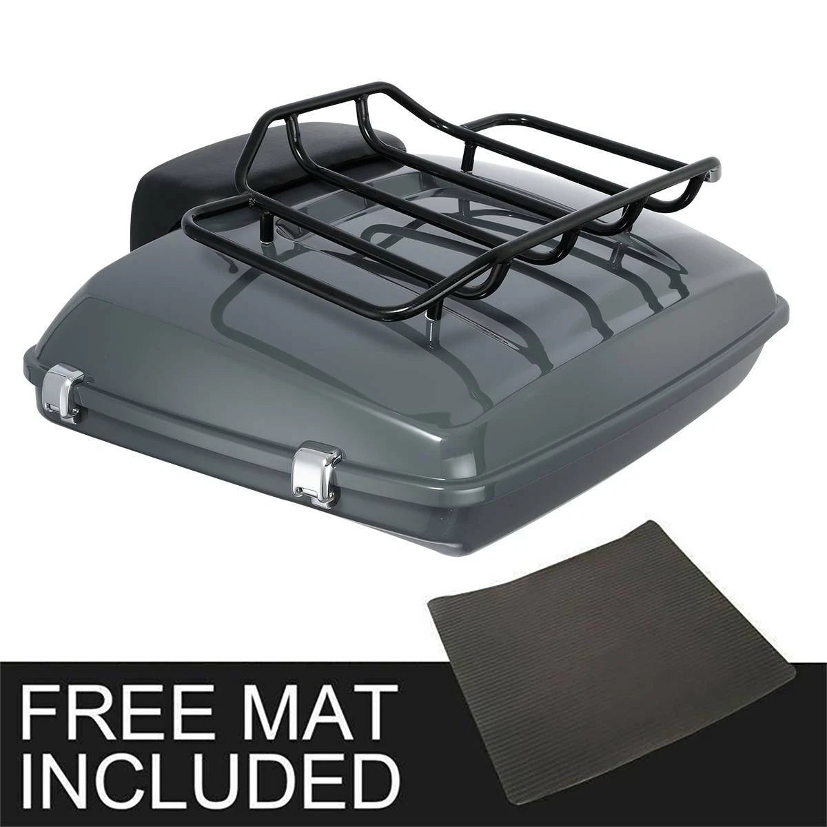 Gray Razor Trunk Top Rack Fit For Harley Touring Street Road Glide King 14-25 24