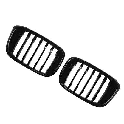 Glossy Black Front Kidney Middle Grille Grill For BMW X3 G01 X4 G02 2018-2021