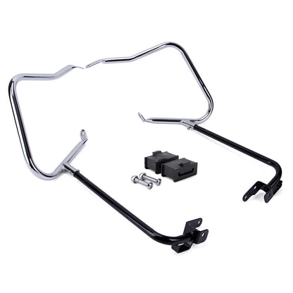 Saddlebag Bracket Guard Crash Bars For Harley Road King Electra Street Glide 14+