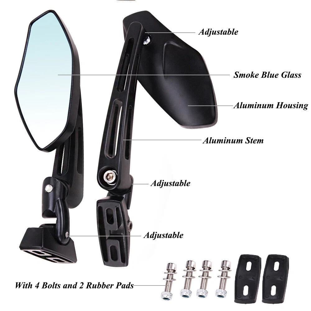 Motorcycle Race Rearview Mirrors For Kawasaki Ninja 250 250R 500R 600R 650R 750R