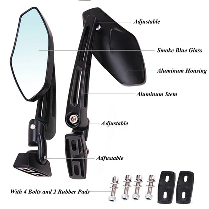 Motorcycle Race Rearview Mirrors For Kawasaki Ninja 250 250R 500R 600R 650R 750R