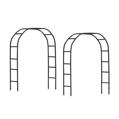 2x Wedding Arch Metal Garden Arch Garden Arbor Trellis For Climbing Plants