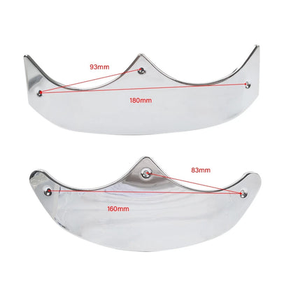 Front Rear Mudguard Tip Edge Trim Chrome For Harley Fat Boy FLSTF 89-06