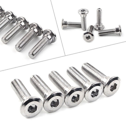 5x M8x30mm x 1.25 Bolts Ti Hex Socket Disc Brake Rotor Screws Fasteners US
