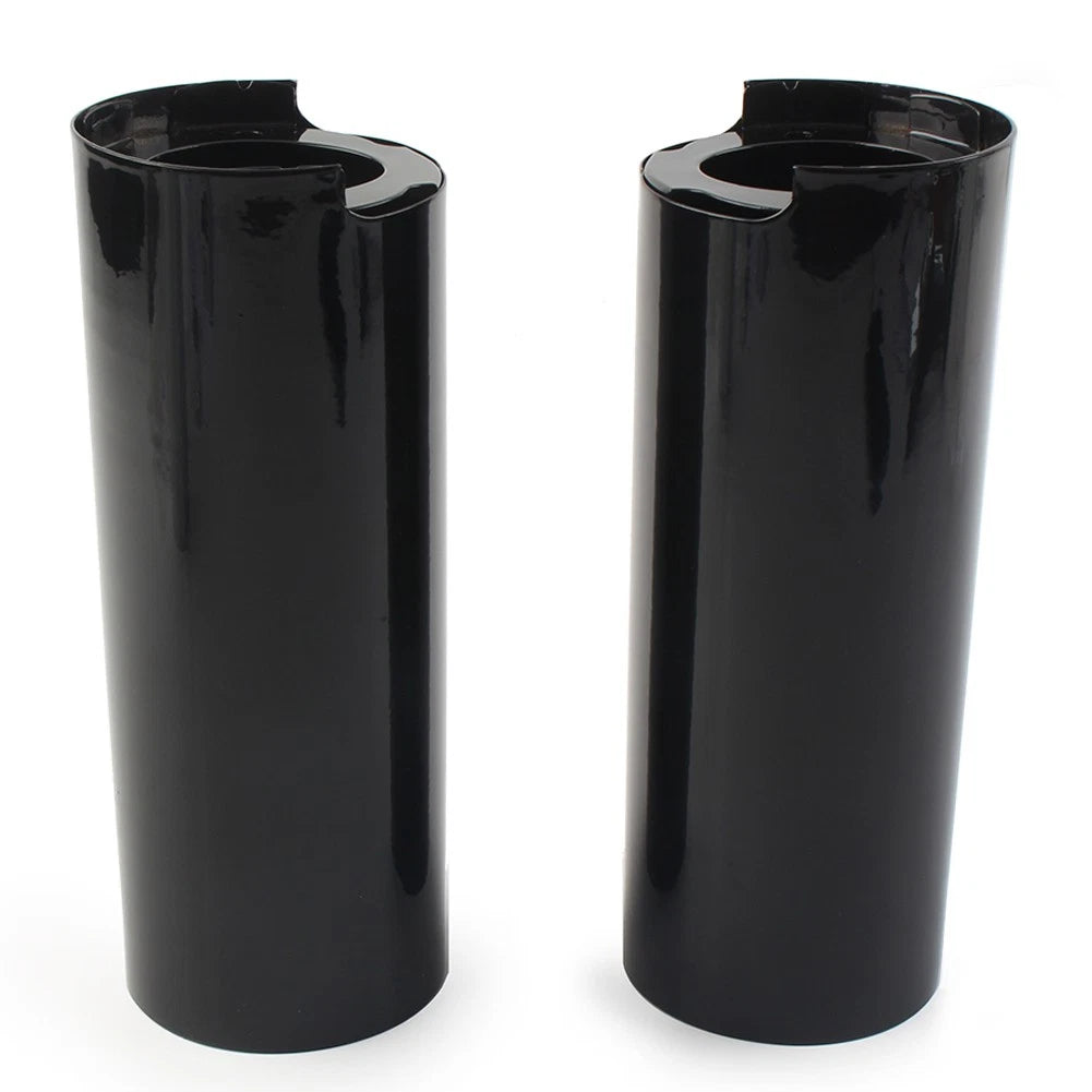 +2" Smooth Fork Tube Slider Covers Cowbells For Harley Electra Tri Glide FLHX