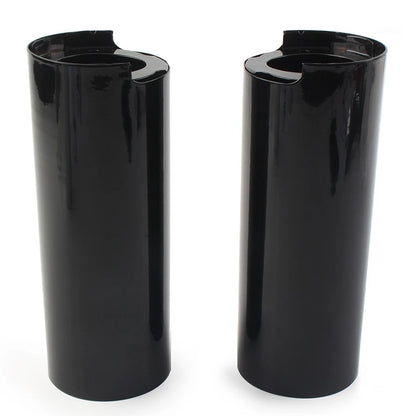 +2" Smooth Fork Tube Slider Covers Cowbells For Harley Electra Tri Glide FLHX