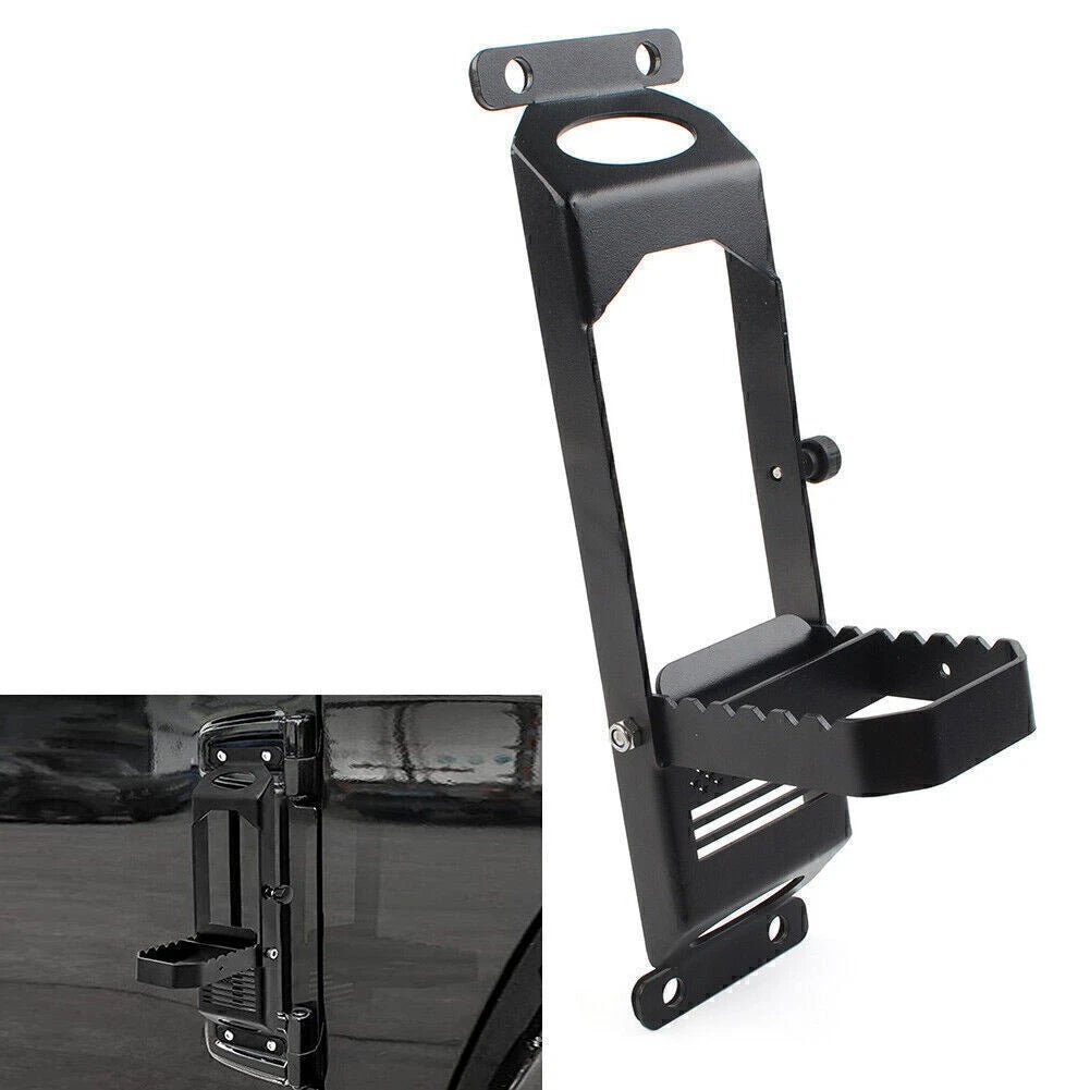 Car Door Hinged Step Pedals Foot Pegs For Jeep Wrangler JK JL